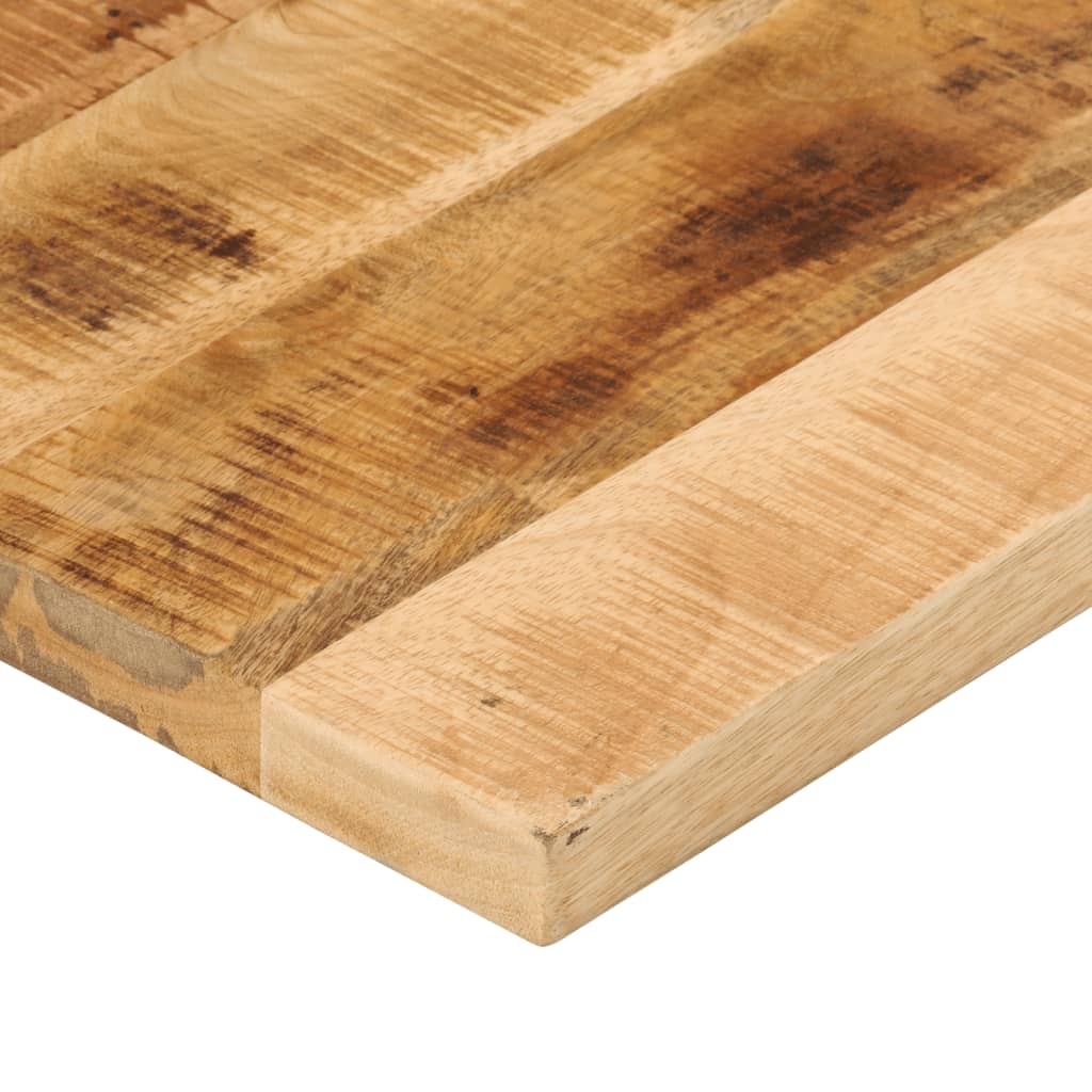 vidaXL Table Top 90x50x2.5 cm Rectangular Solid Wood Rough Mango