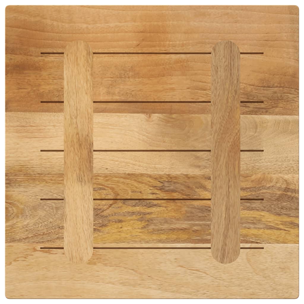 vidaXL Table Top 60x60x1.5 cm Square Solid Wood Rough Mango