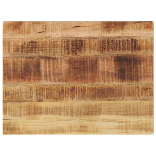 vidaXL Table Top 80x70x1.5 cm Rectangular Solid Wood Rough Mango