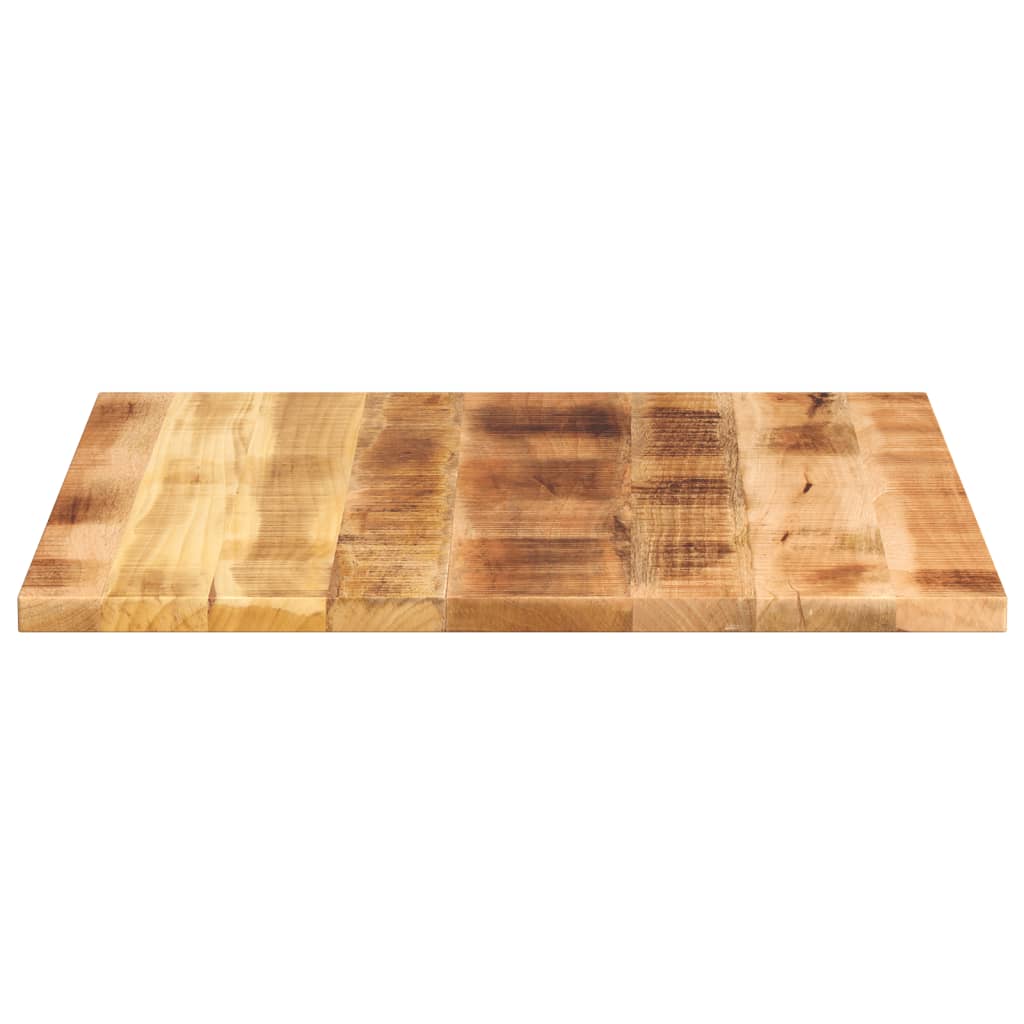 vidaXL Table Top 80x80x2.5 cm Square Solid Wood Rough Mango