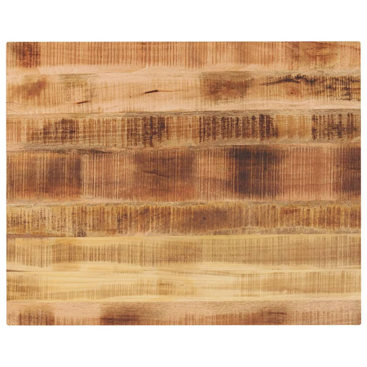 Table Top 90x80x2.5 cm Rectangular Solid Wood Rough Mango