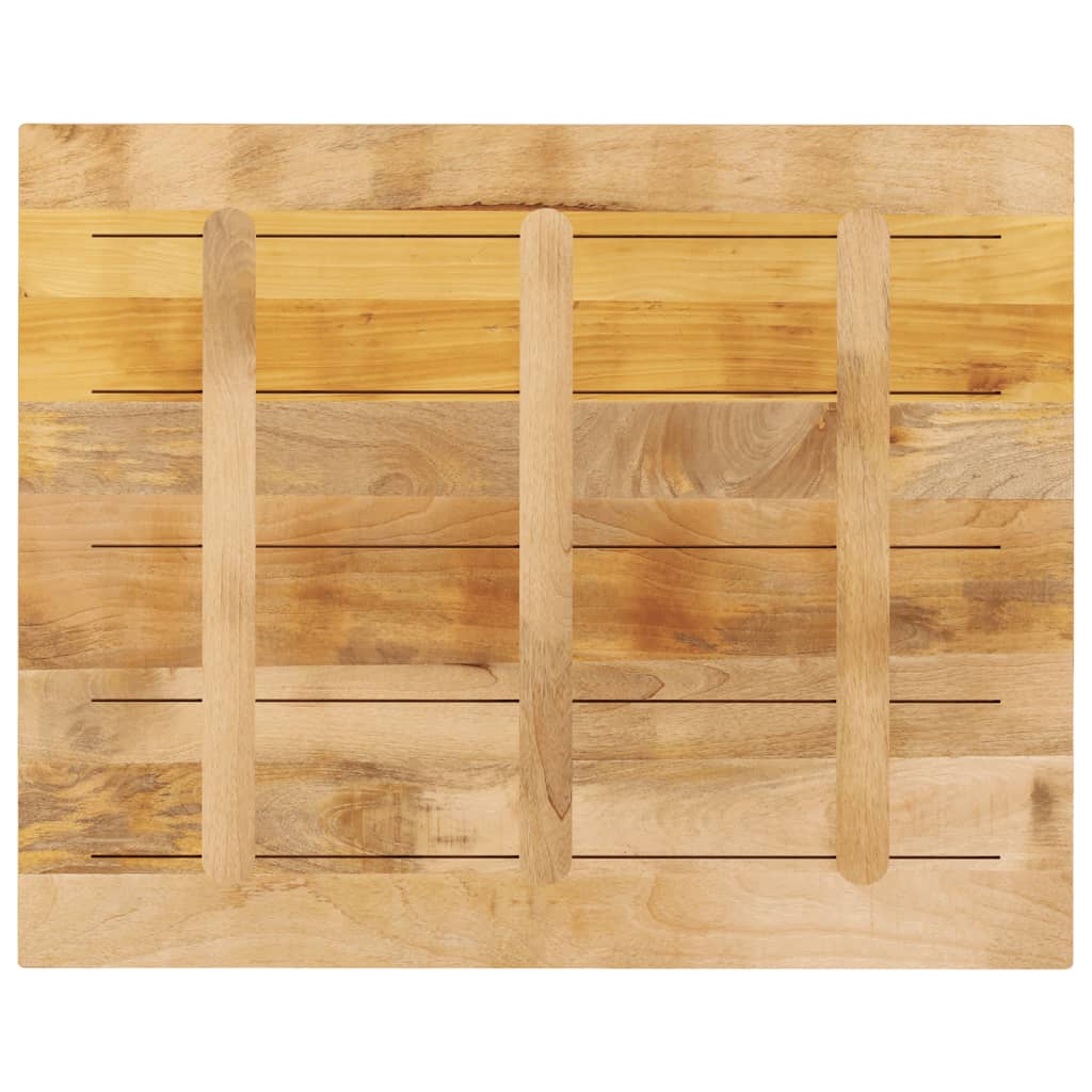 Table Top 90x80x2.5 cm Rectangular Solid Wood Rough Mango