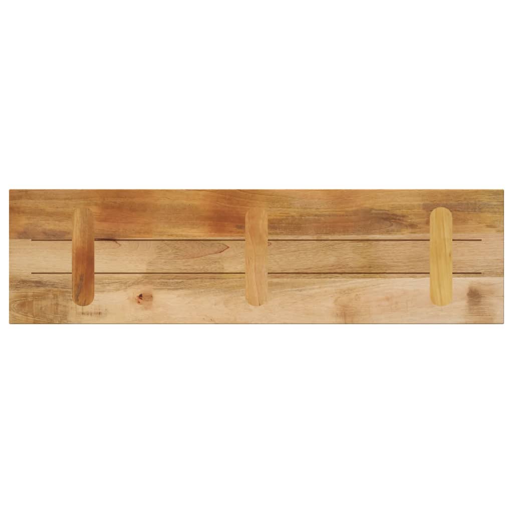 vidaXL Table Top 110x20x3.8 cm Rectangular Solid Wood Rough Mango