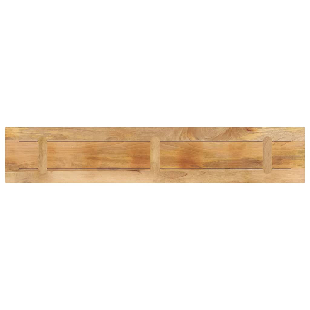 vidaXL Table Top 140x20x3.8 cm Rectangular Solid Wood Rough Mango