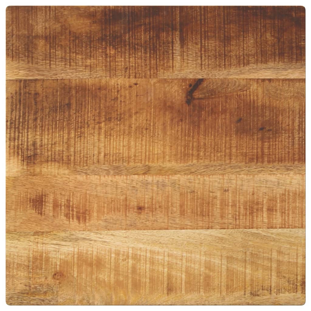 vidaXL Table Top 40x40x3.8 cm Square Solid Wood Rough Mango