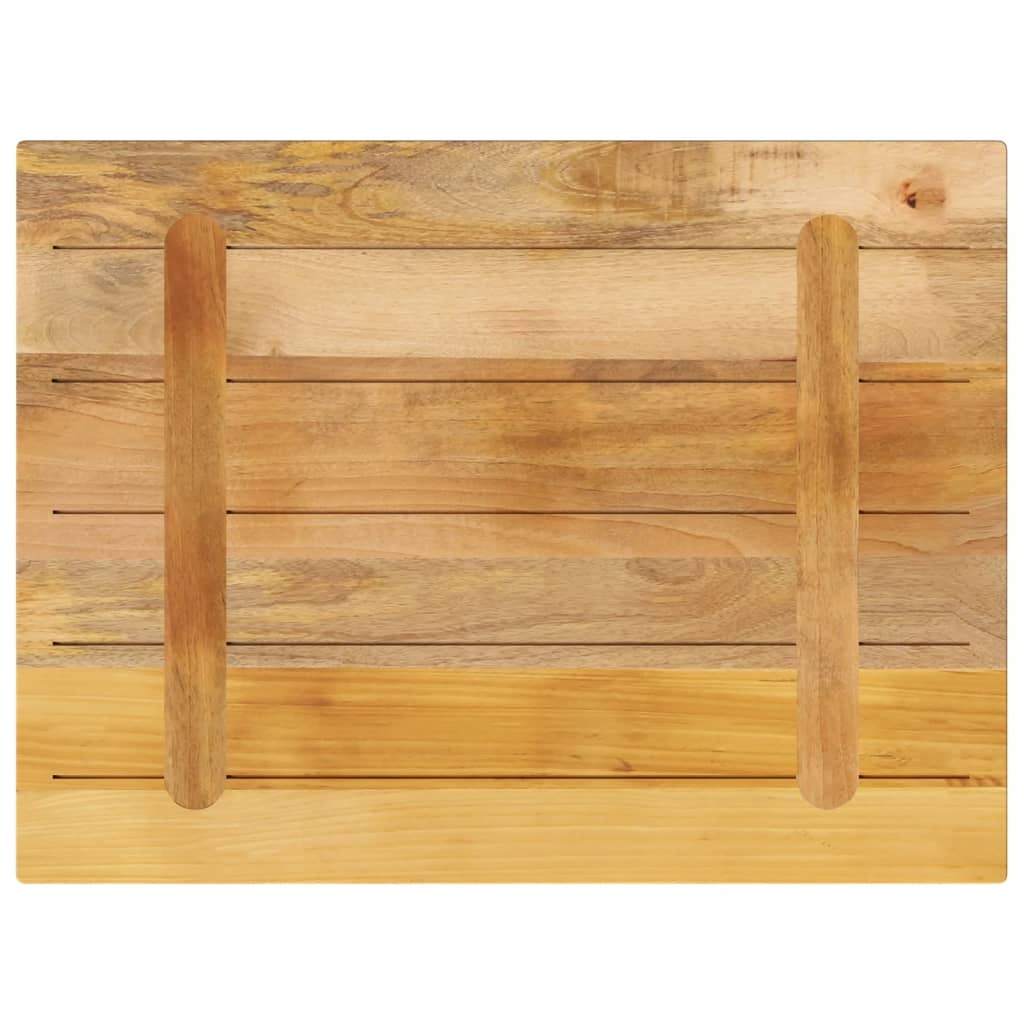 vidaXL Table Top 90x50x3.8 cm Rectangular Solid Wood Rough Mango