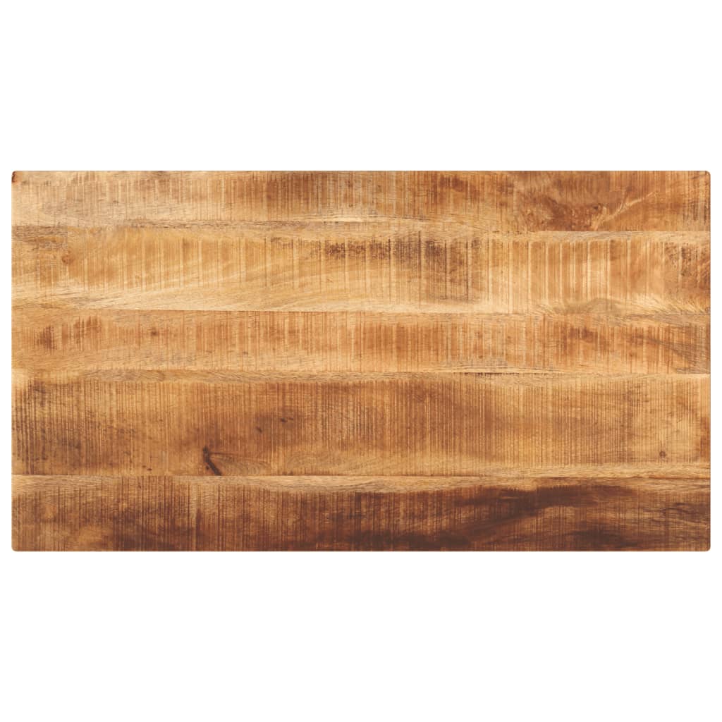 Table Top 110x50x3.8 cm Rectangular Solid Wood Rough Mango