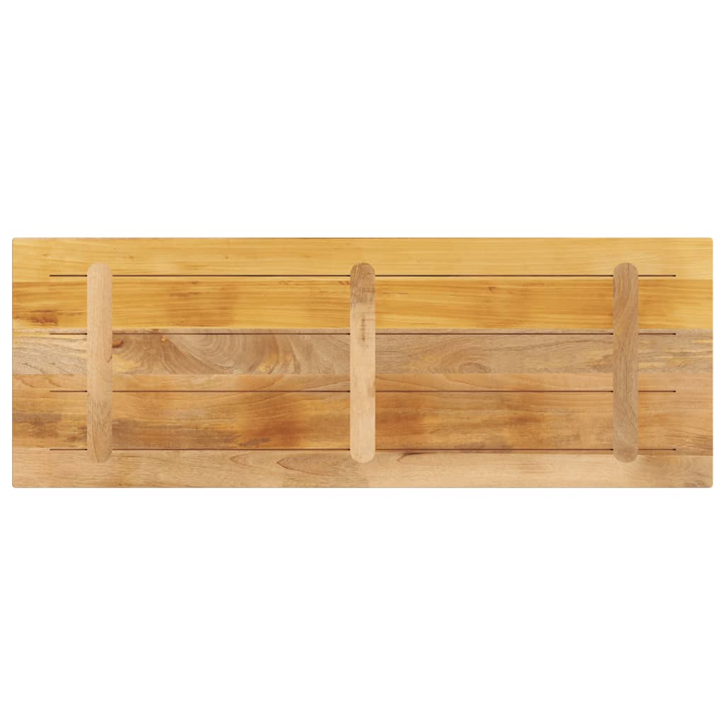 vidaXL Table Top 140x50x3.8 cm Rectangular Solid Wood Rough Mango