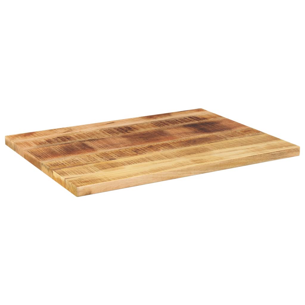 Table Top 90x60x3.8 cm Rectangular Solid Wood Rough Mango