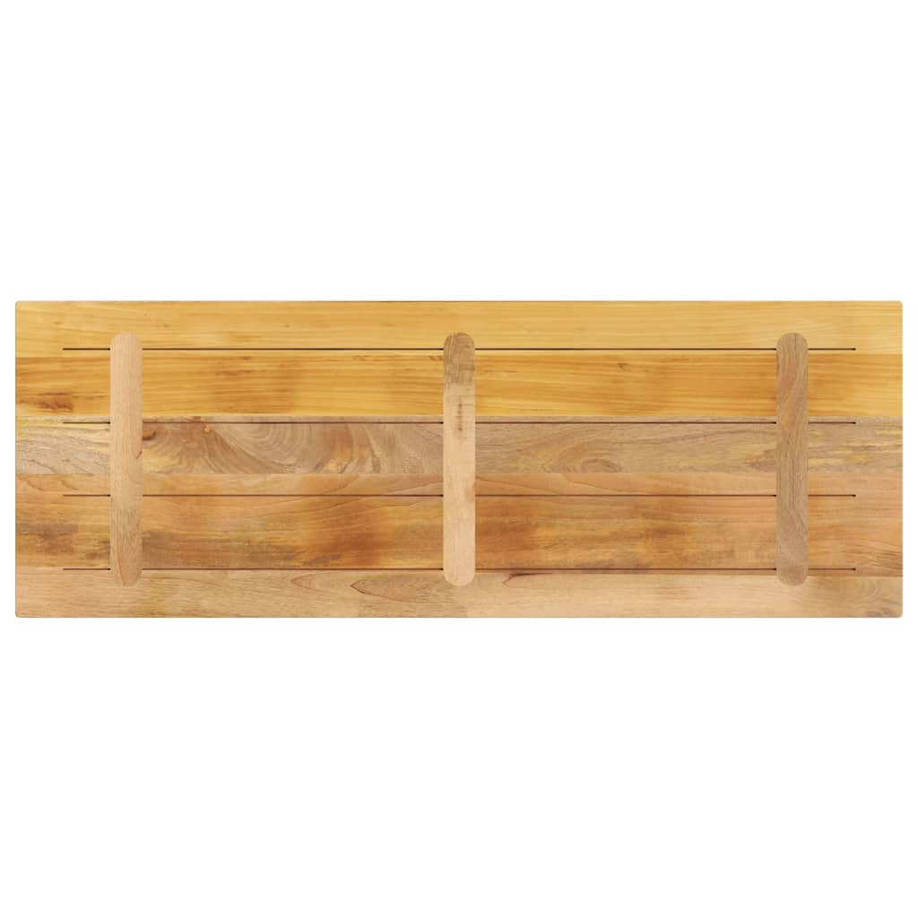 vidaXL Table Top 140x60x3.8 cm Rectangular Solid Wood Rough Mango