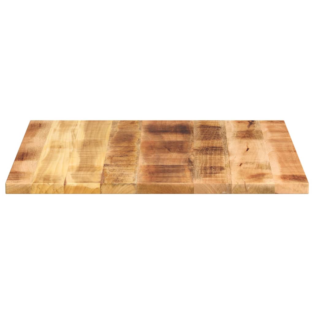 vidaXL Table Top 80x80x3.8 cm Square Solid Wood Rough Mango