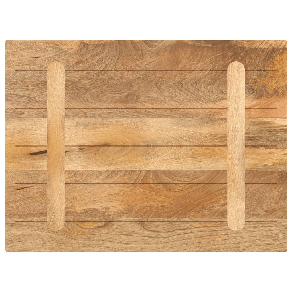 vidaXL Table Top 80x70x2.5 cm Rectangular Solid Wood Mango