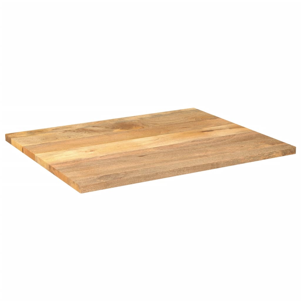 Table Top 100x80x2.5 cm Rectangular Solid Wood Mango