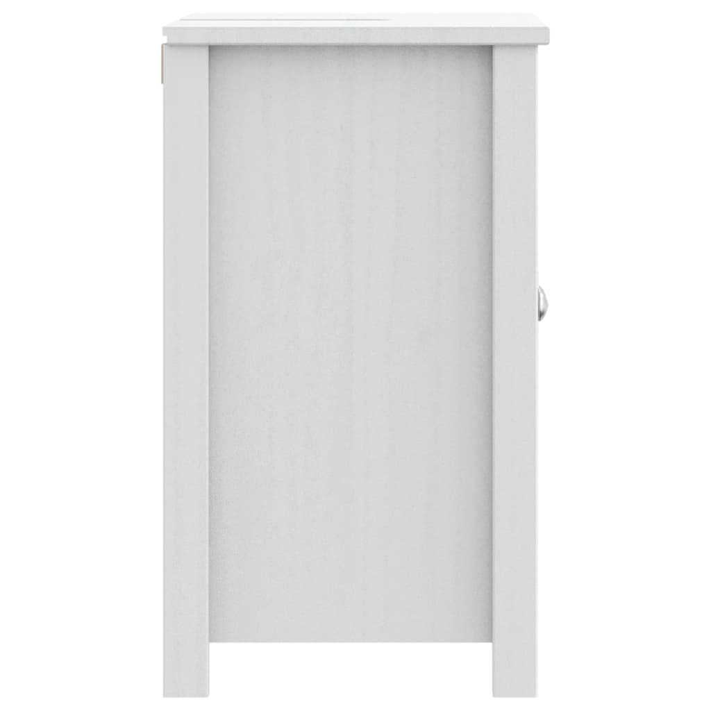 Bathroom Sink Cabinet "BERG" White 60x34x59 cm Solid Wood Pine