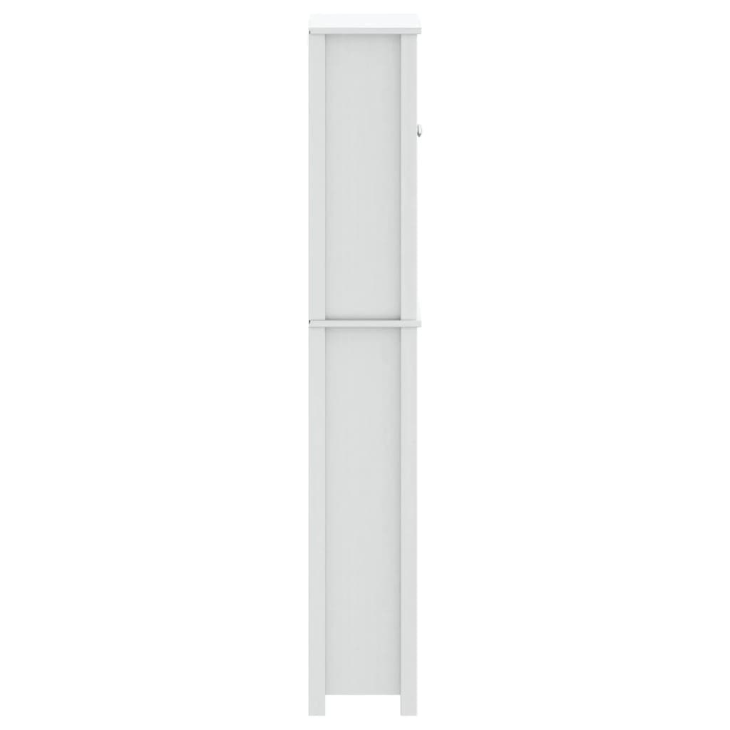 Over-the-Toilet Storage "BERG" White 60x27x164,5 cm Solid Wood
