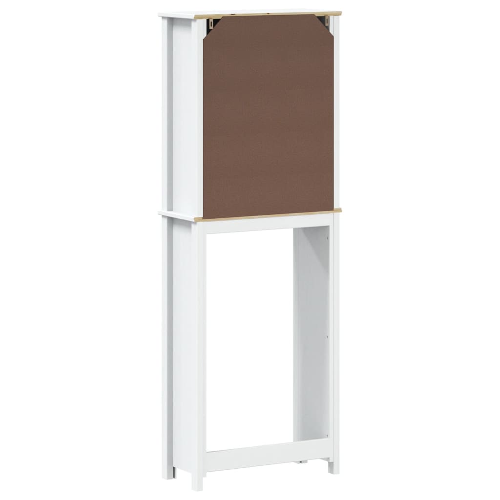 Over-the-Toilet Storage "BERG" White 60x27x164,5 cm Solid Wood