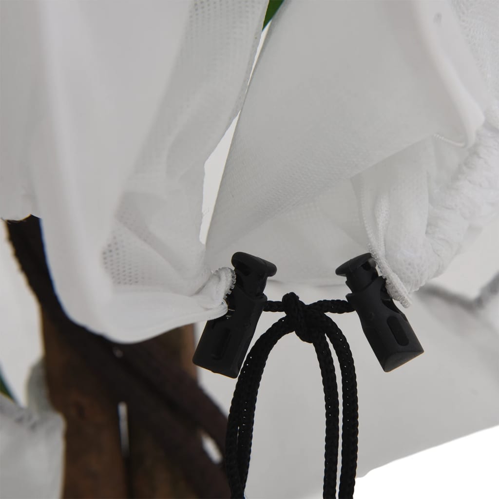 vidaXL Plant Fleece Covers with Zip 2 pcs 70 g/m² 3.14x2.5 m