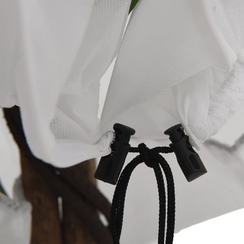 Plant Fleece Covers with Zip 2 pcs 70 g/m² 3.93x3.5 m