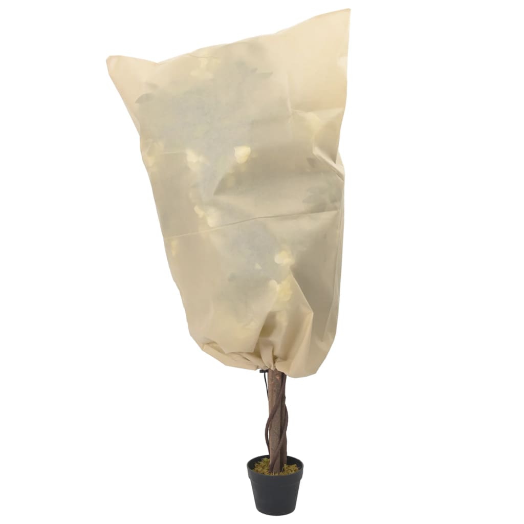 vidaXL Plant Fleece Covers with Drawstring 8 pcs 70 g/m² 0.8x0.8 m