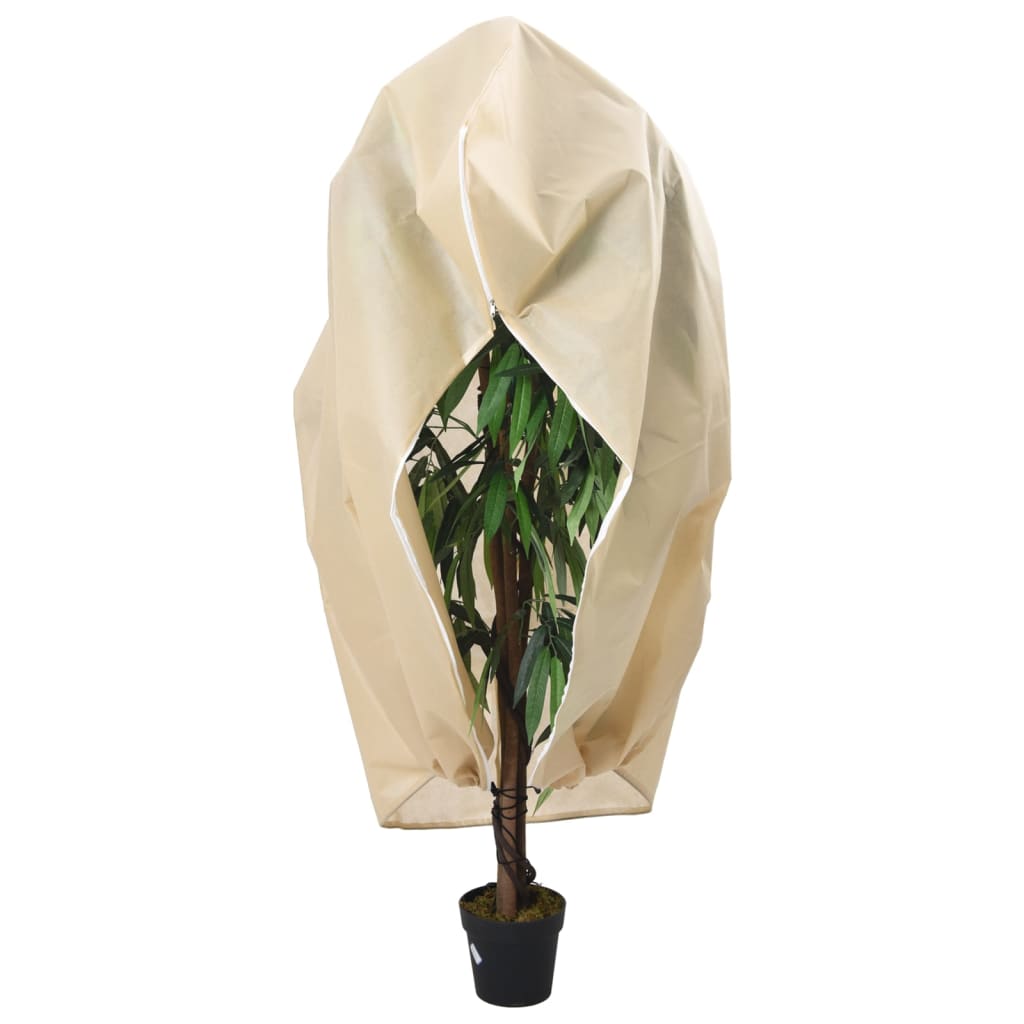 vidaXL Plant Fleece Covers with Zip 2 pcs 70 g/m² 2.36x2 m