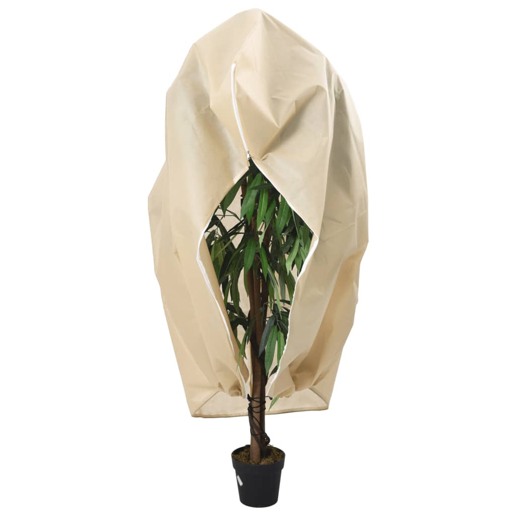 vidaXL Plant Fleece Covers with Zip 2 pcs 70 g/m² 3.14x2.5 m