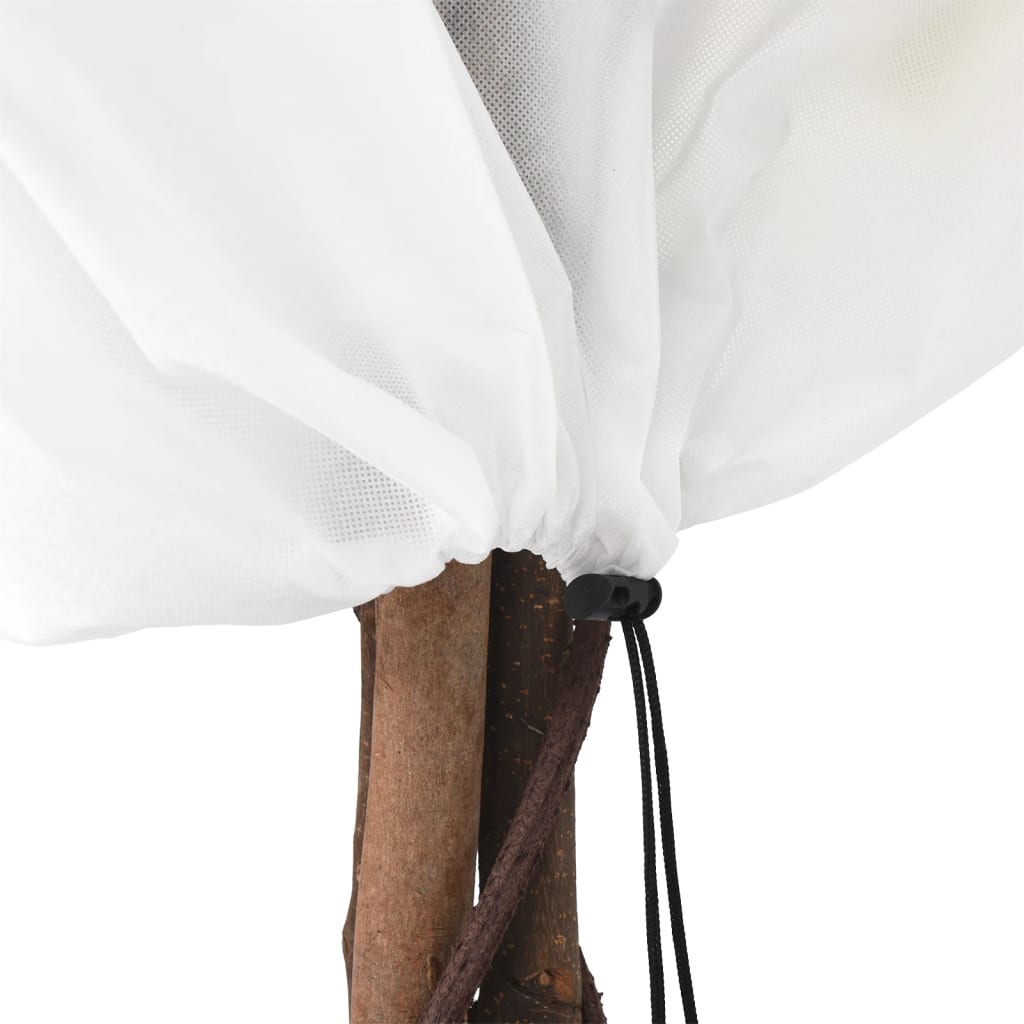 vidaXL Plant Fleece Covers with Drawstring 12 pcs 70 g/m² 0.8x0.8 m