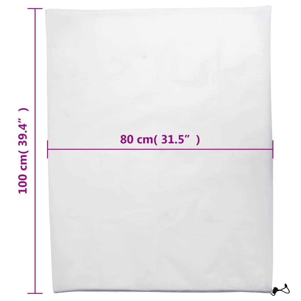 vidaXL Plant Fleece Covers with Drawstring 12 pcs 70 g/m² 0.8x1 m