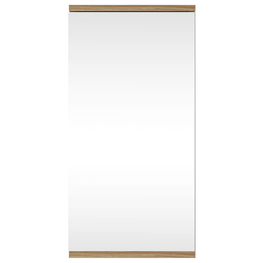 Corner Bathroom Mirror Cabinet Oak 30x24x60 cm