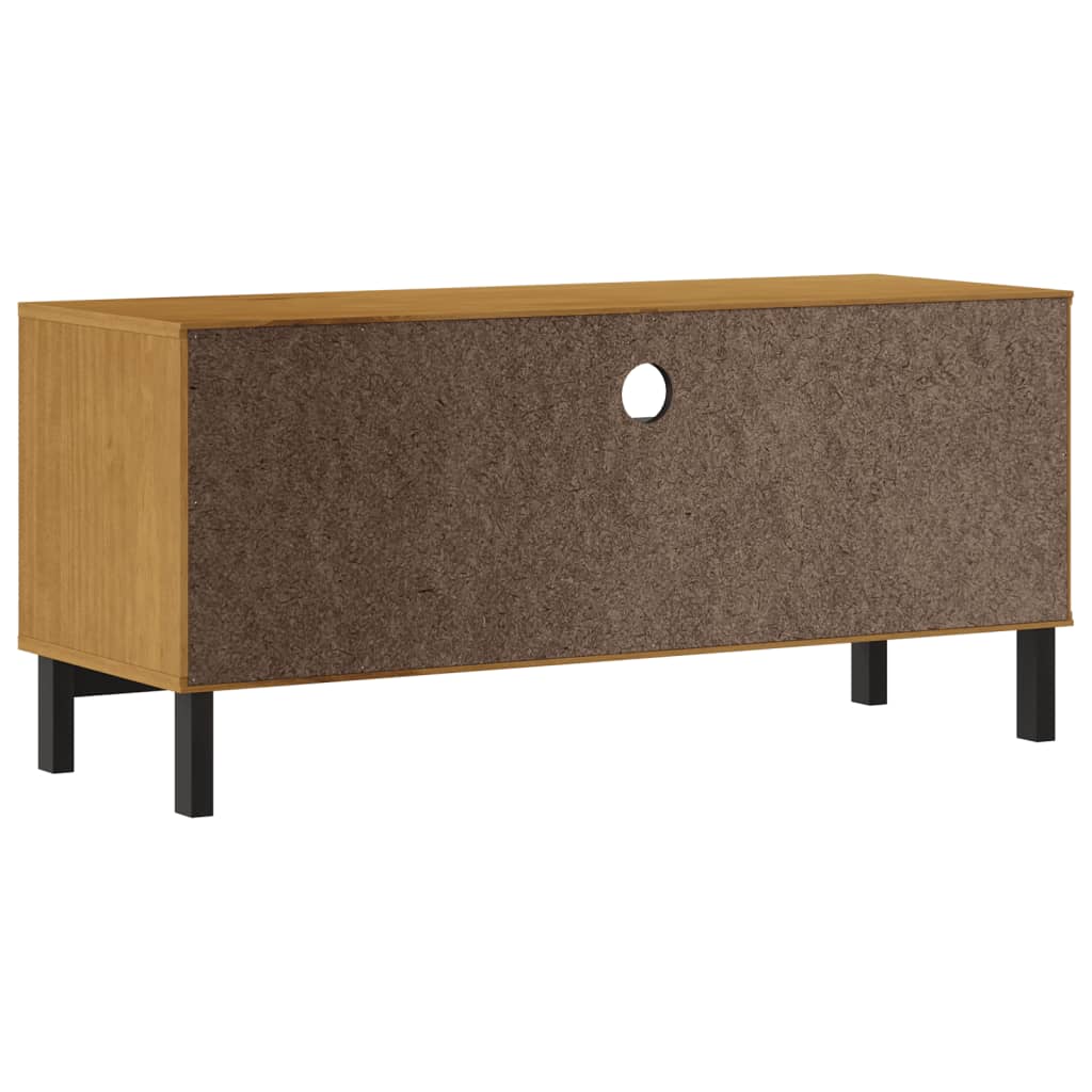 TV Cabinet "FLAM" 110x40x50 cm Solid Wood Pine
