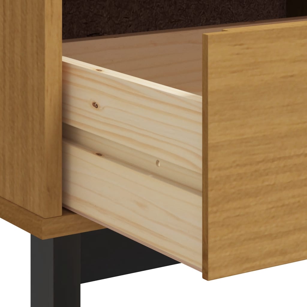 TV Cabinet "FLAM" 110x40x50 cm Solid Wood Pine