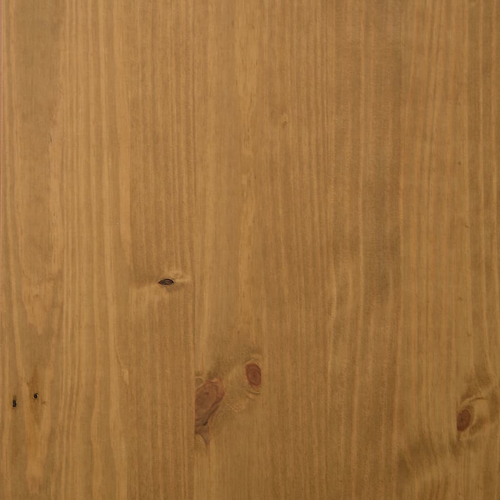 TV Cabinet with Glass Door "FLAM" 158x40x50 cm Solid Wood Pine