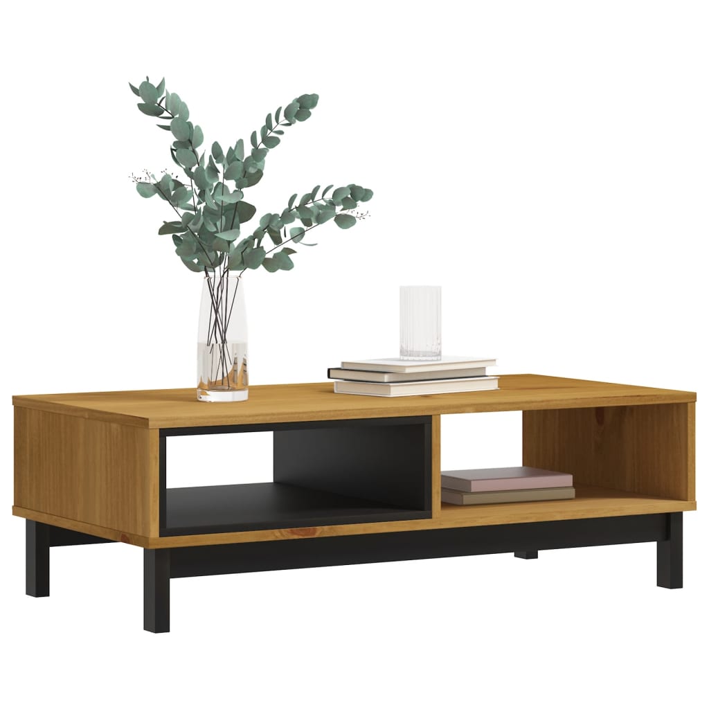Coffee Table "FLAM" 100x50x32,5 cm Solid Wood Pine