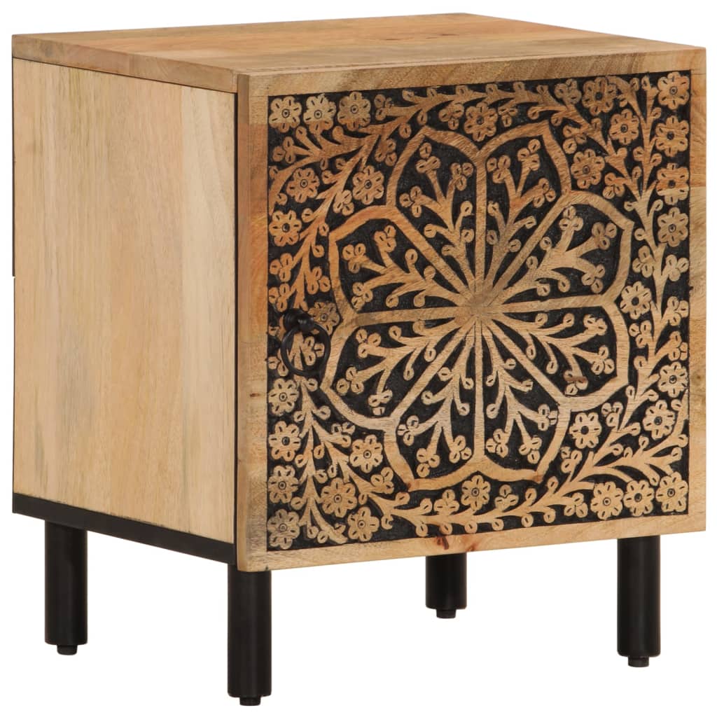 Bedside Cabinets 2 pcs 40x33x46 cm Solid Wood Mango