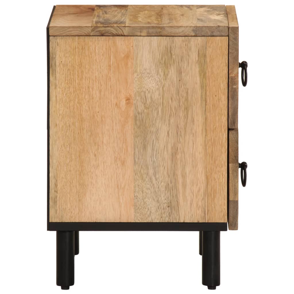 vidaXL Bedside Cabinet 40x33x46 cm Solid Wood Mango