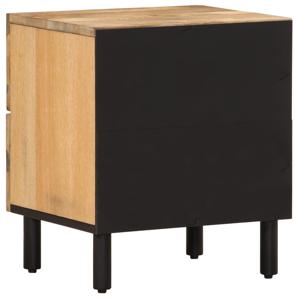 vidaXL Bedside Cabinet 40x33x46 cm Solid Wood Mango