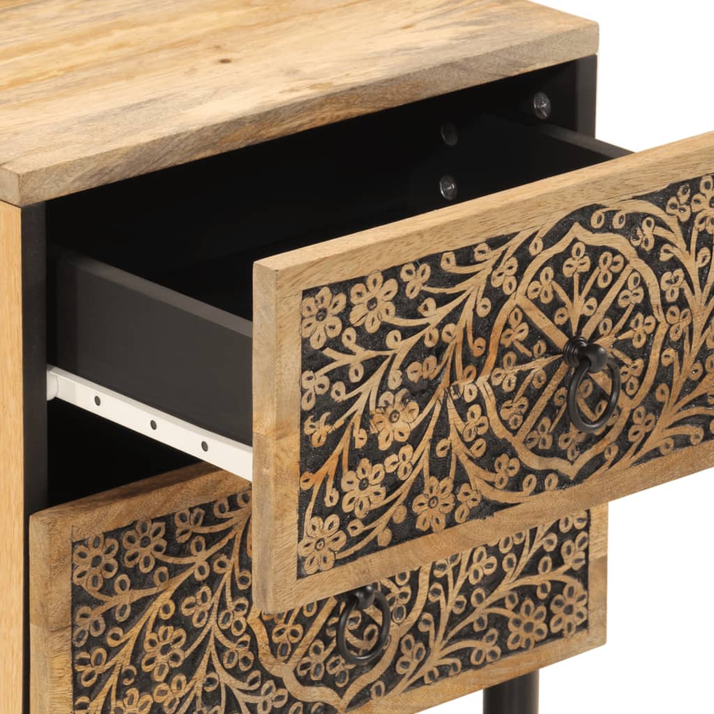Bedside Cabinets 2 pcs 40x33x46 cm Solid Wood Mango