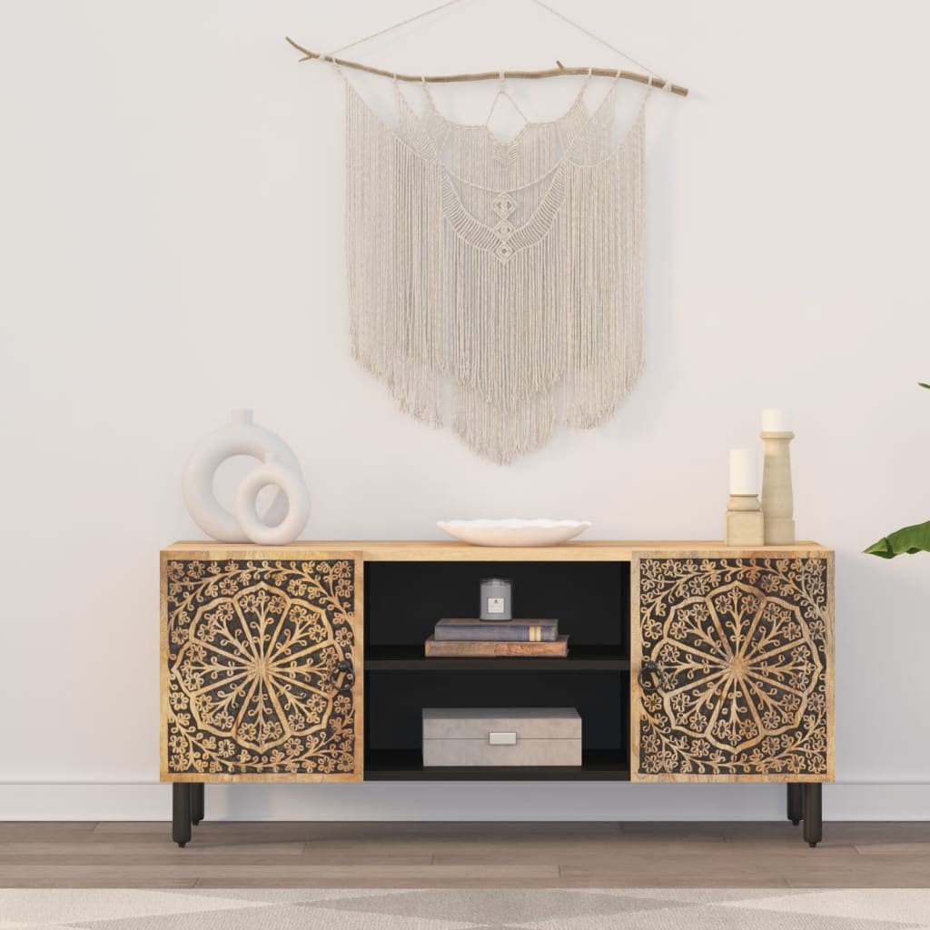 TV Cabinet 105x33x46 cm Solid Wood Mango