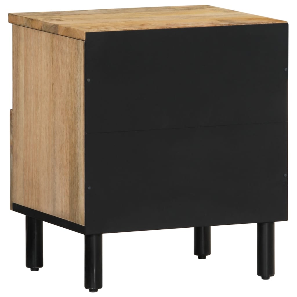 vidaXL Bedside Cabinet 40x33x46 cm Solid Wood Mango