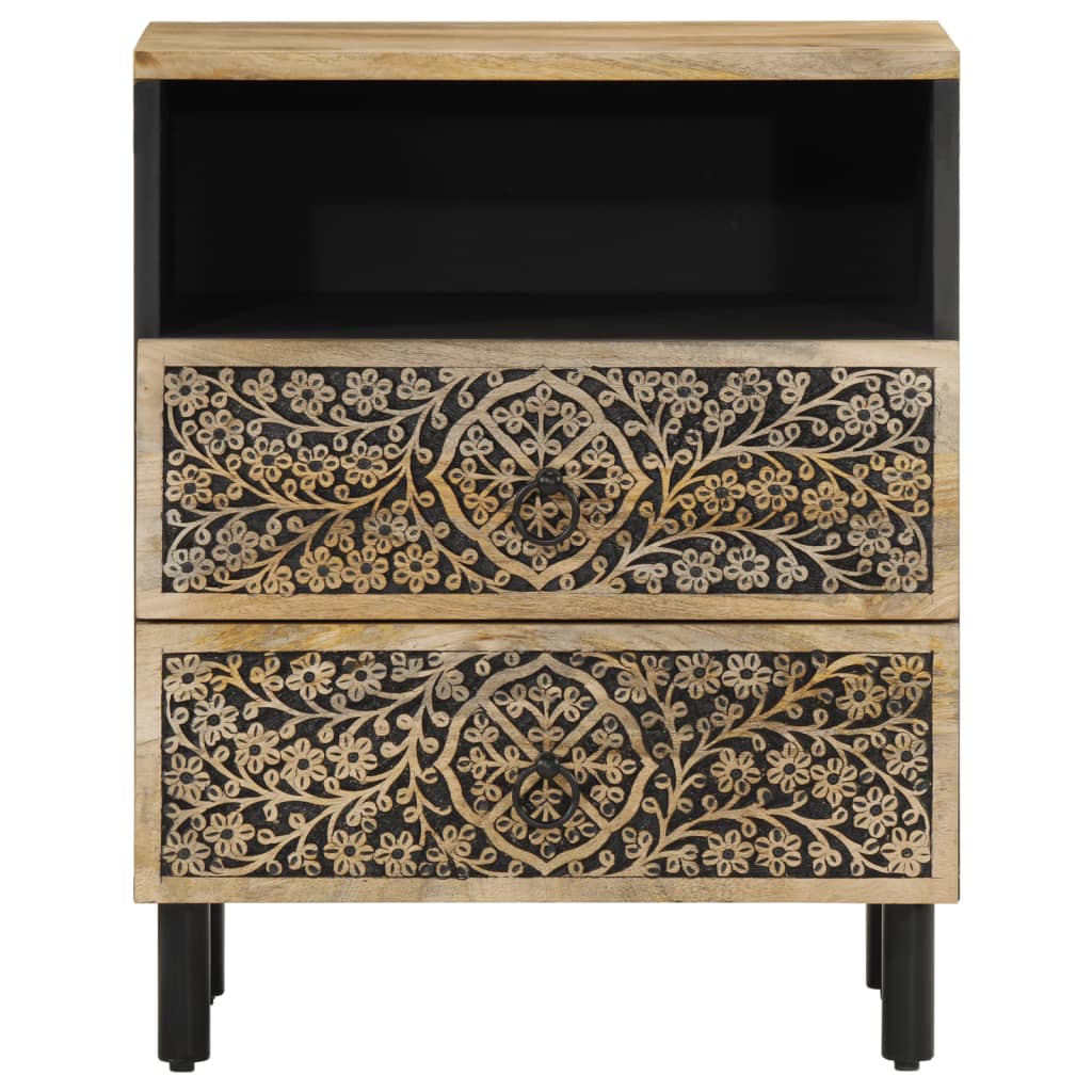 vidaXL Bedside Cabinet 50x33x60 cm Solid Wood Mango