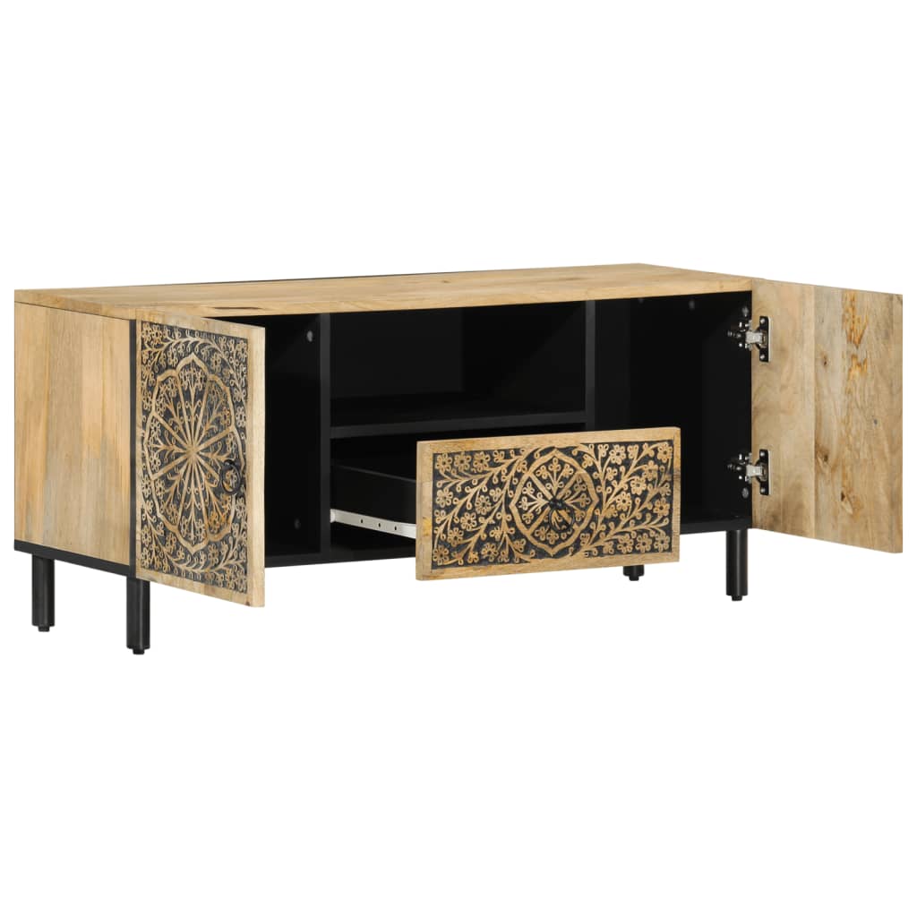 TV Cabinet 105x33x46 cm Solid Wood Mango