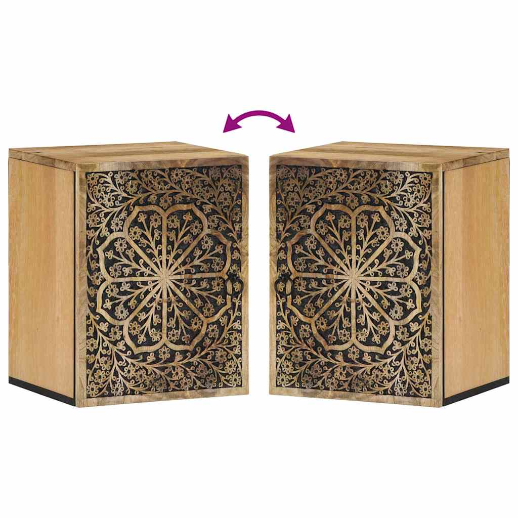 Bathroom Wall Cabinet 38x33x48 cm Solid Wood Mango
