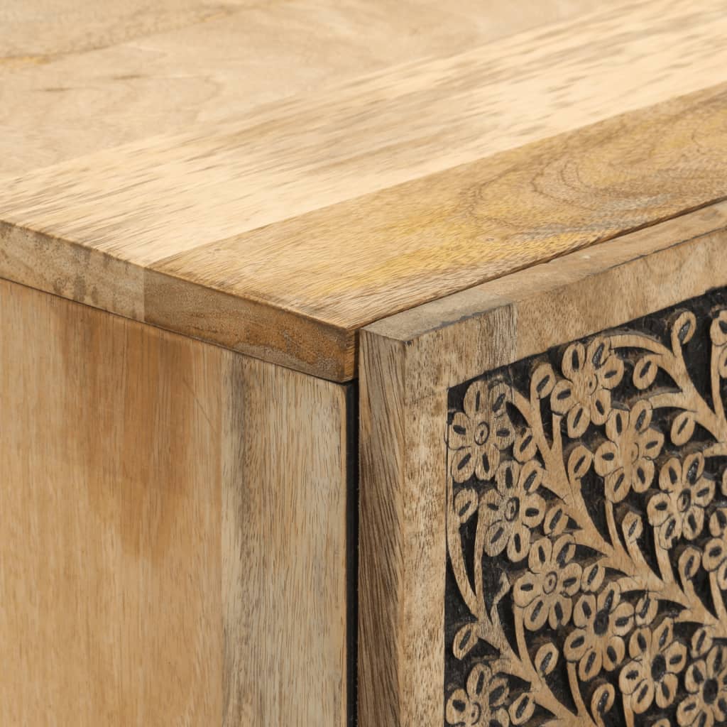 Highboard 60x33x100 cm Solid Wood Mango