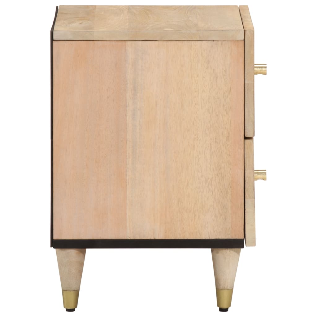 vidaXL Bedside Cabinet 40x33x46 cm Solid Wood Mango