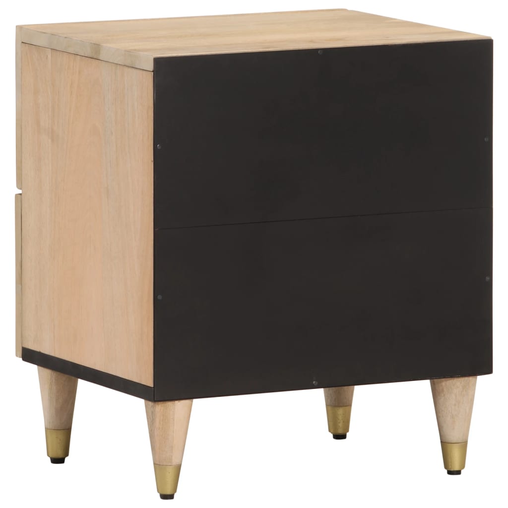 vidaXL Bedside Cabinet 40x33x46 cm Solid Wood Mango