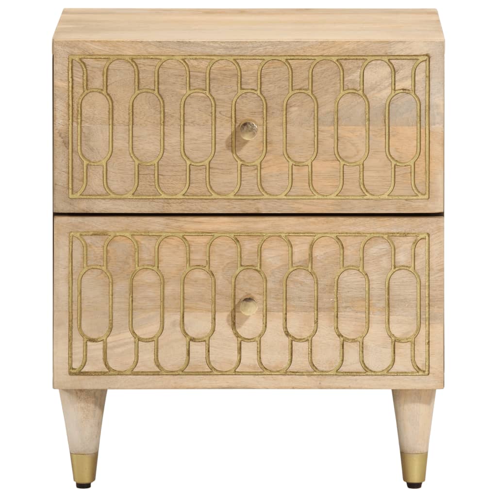 vidaXL Bedside Cabinets 2 pcs 40x33x46 cm Solid Wood Mango