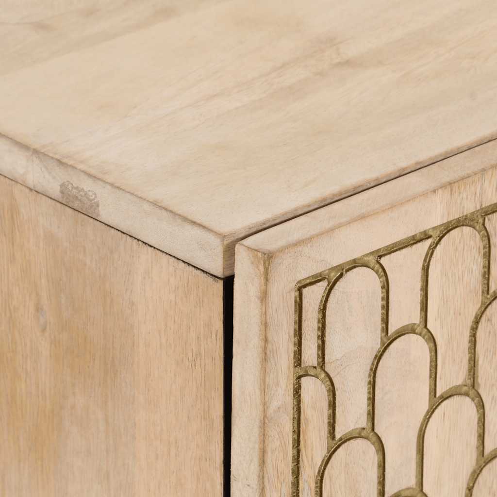 Side Cabinet 60x33x75 cm Solid Wood Mango