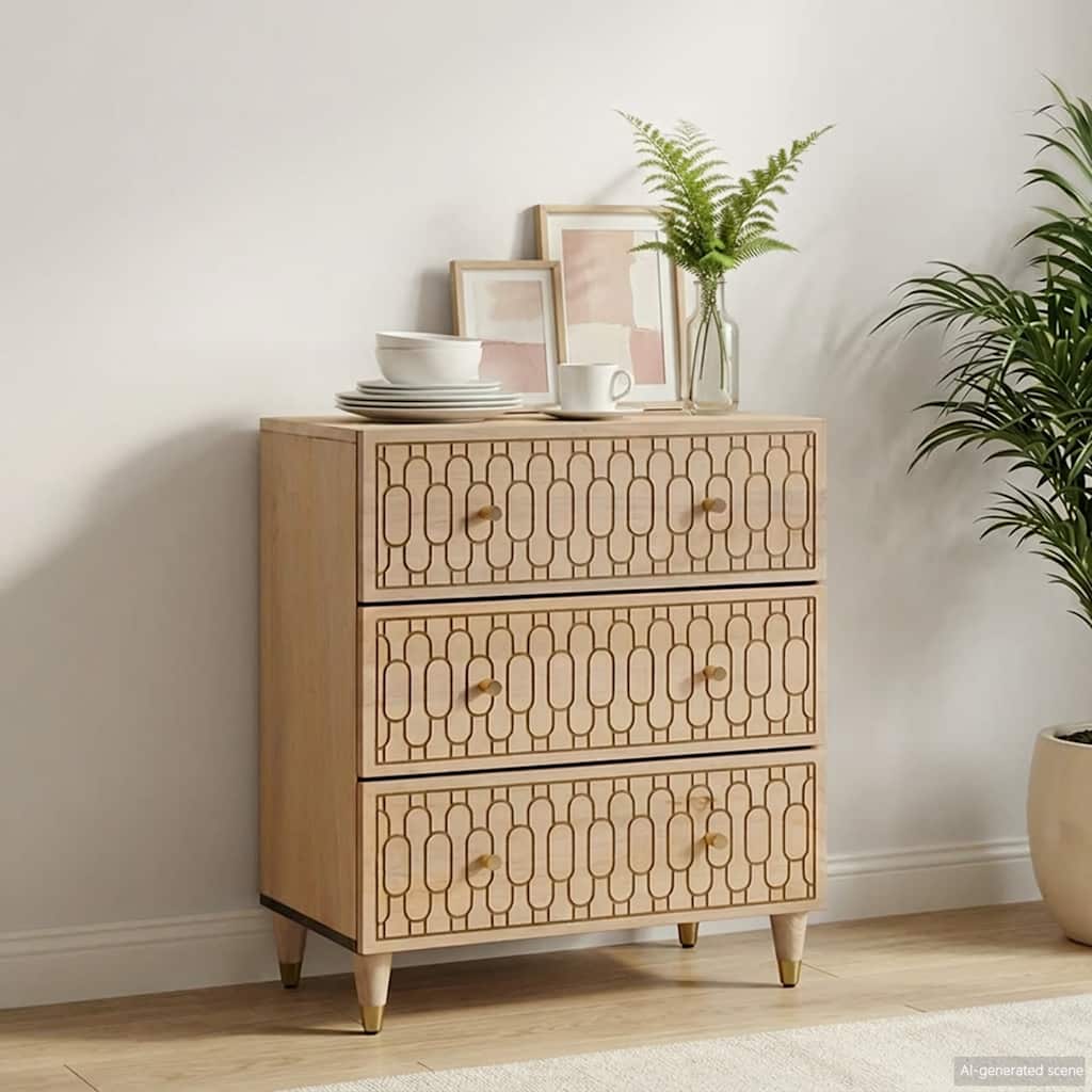 Side Cabinet 60x33x75 cm Solid Wood Mango