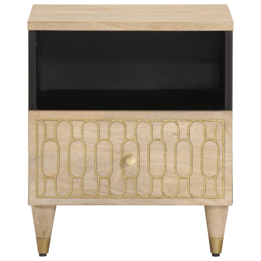 vidaXL Bedside Cabinet 40x33x46 cm Solid Wood Mango