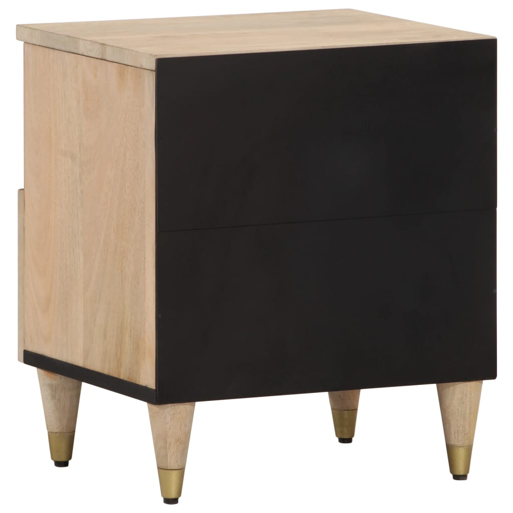 vidaXL Bedside Cabinet 40x33x46 cm Solid Wood Mango