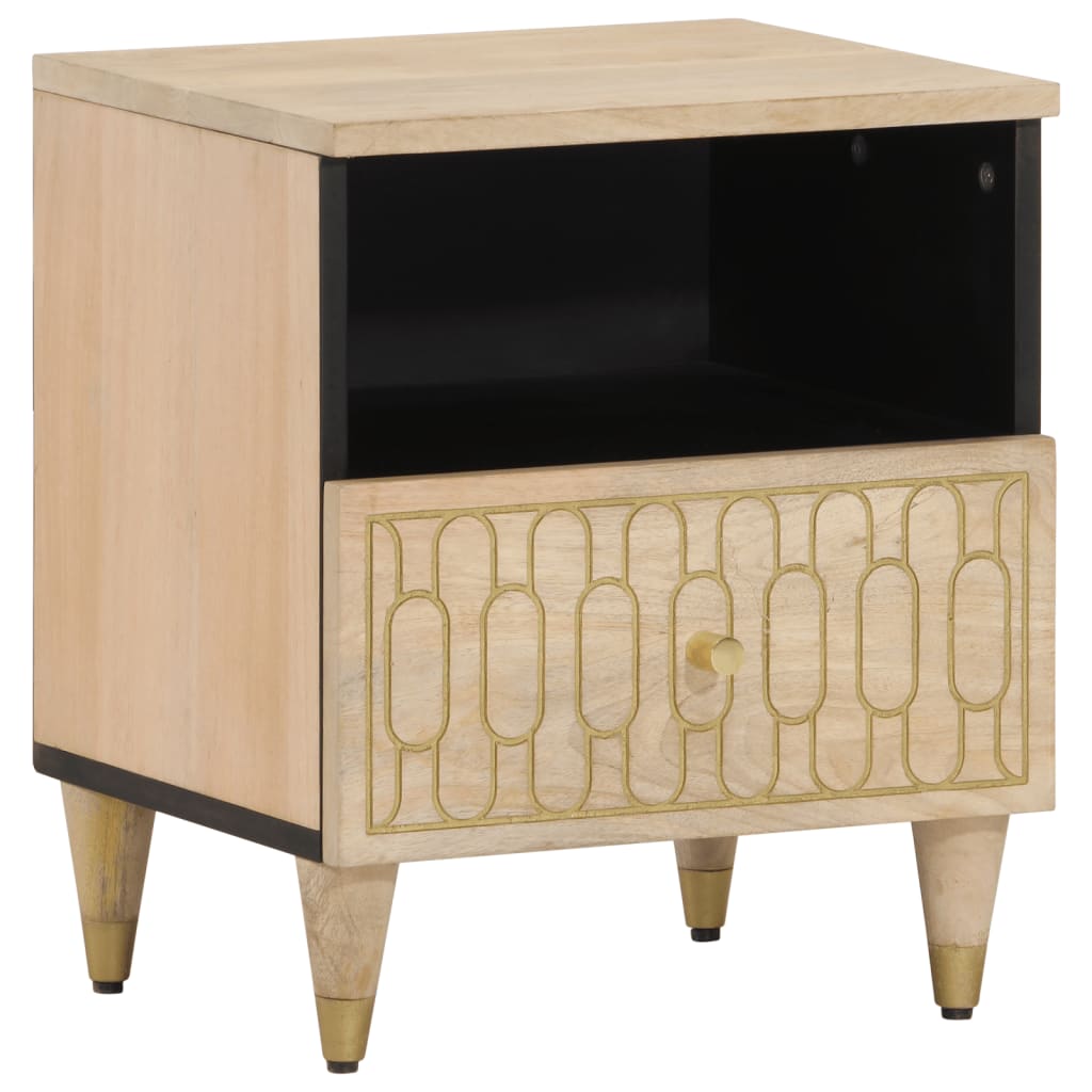 vidaXL Bedside Cabinets 2 pcs 40x33x46 cm Solid Wood Mango